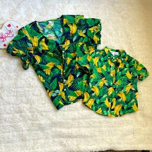 Jungle bananas Dressy shirt for you and your son
